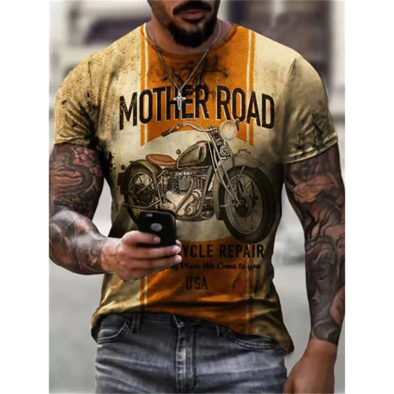

Mens T-shirt Oversized Vintage Short Sleeve Summer New Fashion Harajuku Ethnic Letters Print T Shirts Camiseta Mujer