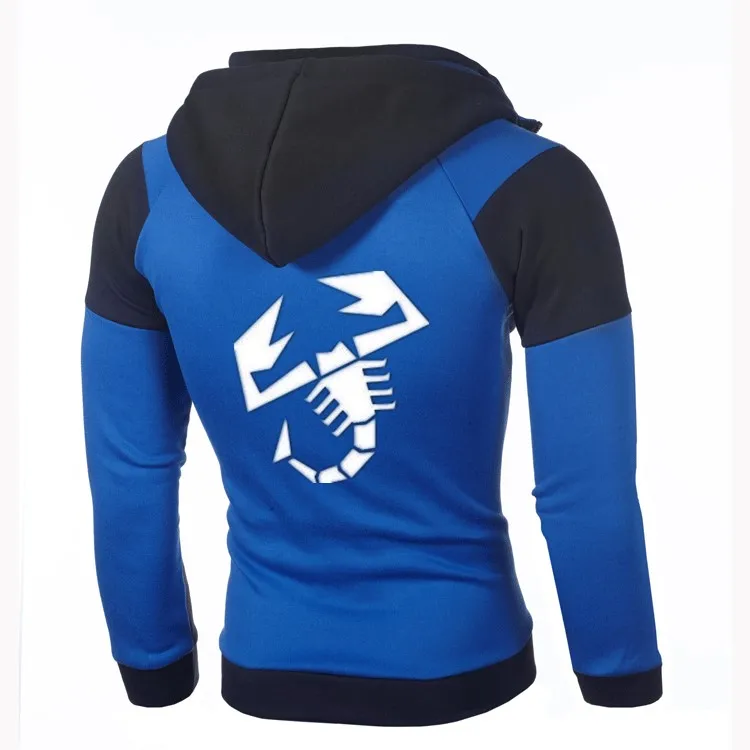 Karl Abarth Logo Sports Wear Sweatshirt Double Zipper Jacket Men Coat Fleece Hoodies Cotton Cardigan Y | Автомобили и мотоциклы