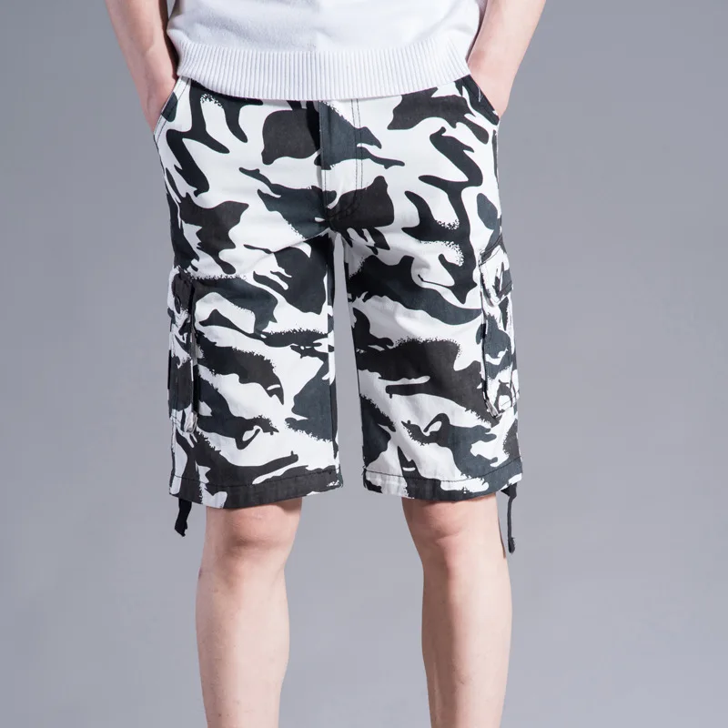 

Summer Camouflage Shorts Men's Clothing Fashion Casual Pants Multi-pocket Loose Plus Size Shorts Cotton Shorts Overalls