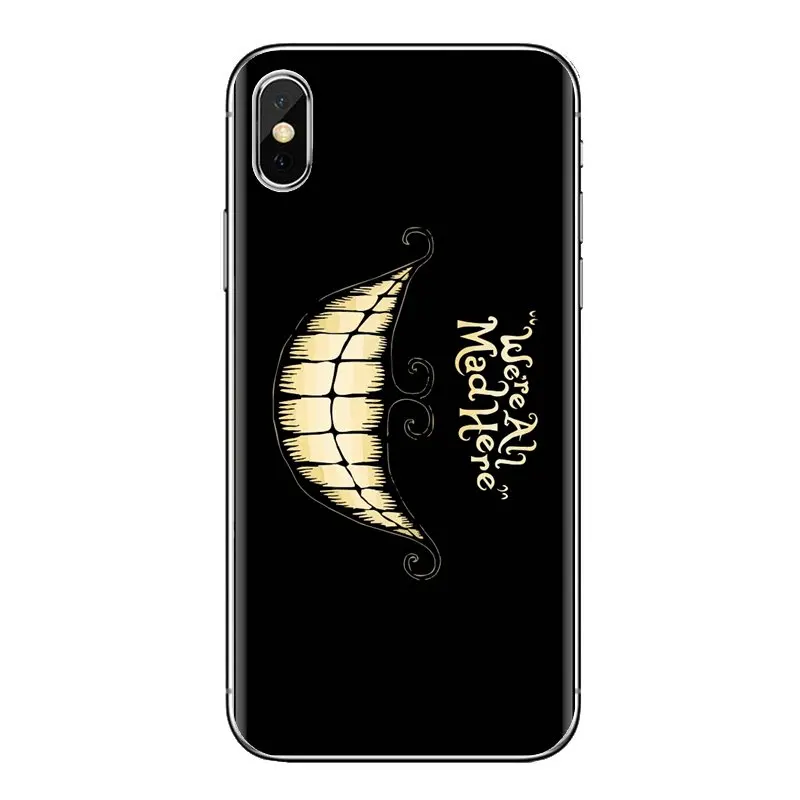 Мы все злимся здесь Алиса в стране чудес для samsung Galaxy S2 S3 S4 S5 MINI S6 S7 edge S8 S9 Plus Note 2 3 4 5 8