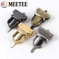 24pcs round head mortise lock clasp bags duck tongue buckle luggage hardware screw clip diy handbag leather accessories