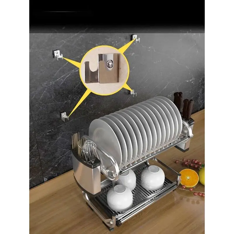 Органайзер для посуды De Cozinha из нержавеющей стали кухонная стойка хранения | Дом и
