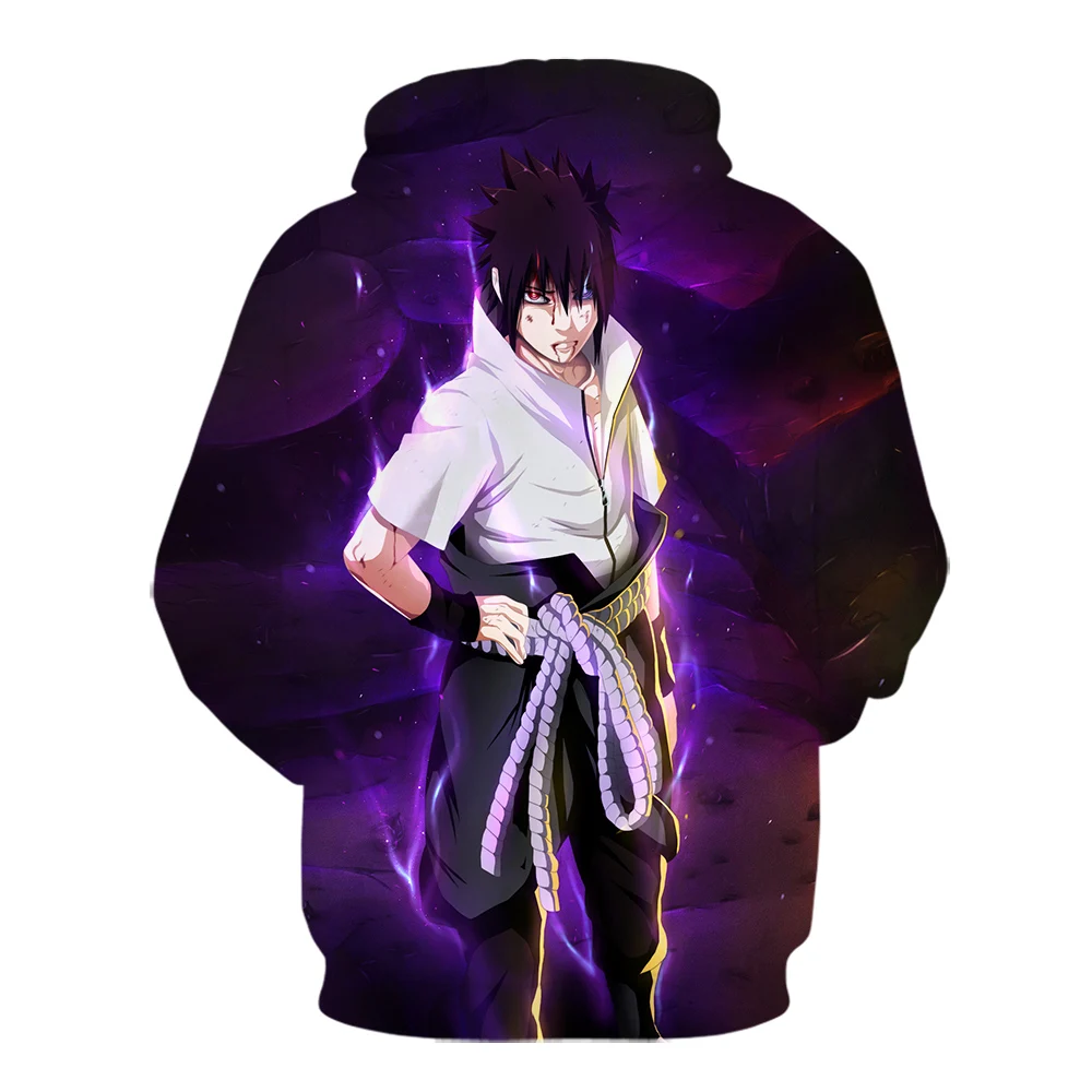 2020 для мужчин толстовки 3D принт героя аниме Наруто Девять Лис с капюшоном модная