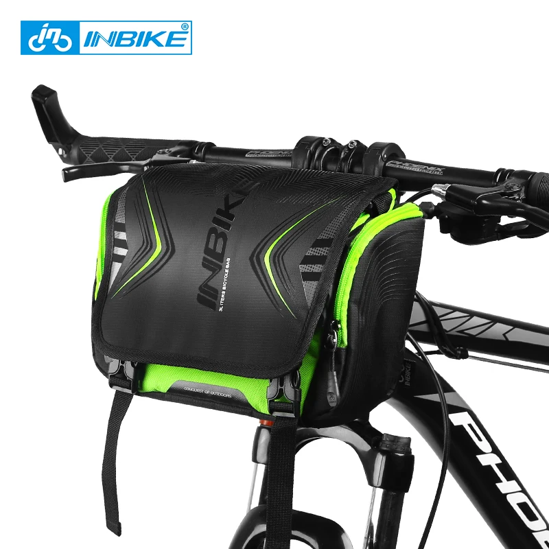 

INBIKE Waterproof Bike Bag Large Capacity Handlebar Front Tube Bag Bicycle Pocket Shoulder Backpack Cycling Bike Accessories