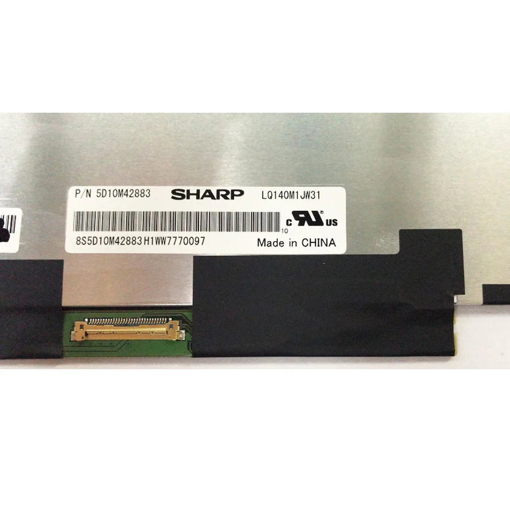 ЖК-экран для Sharp LQ140M1JW31 PN 5D10M42883 Матрица для ноутбука 14," FHD 1920X1080 матовый 30 Pin ЖК-экран Замена