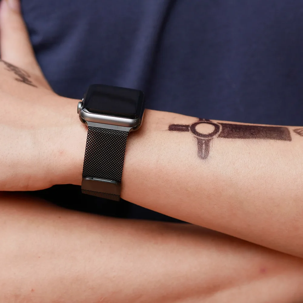 Apple watch металлический ремешок 44 42 мм для женщин ремни для applewatch Серия 3 4 iwatch ремешок 40 38 мм iphone часы полосы 1 2