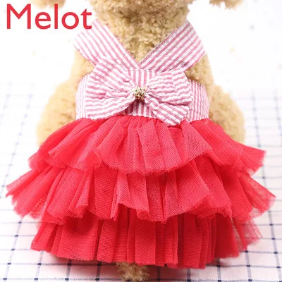 

Pet Cat Princess Skirt Summer Thin British Shorthair Blue Cat Siam Garfield Clothes Teddy Dog Skirt