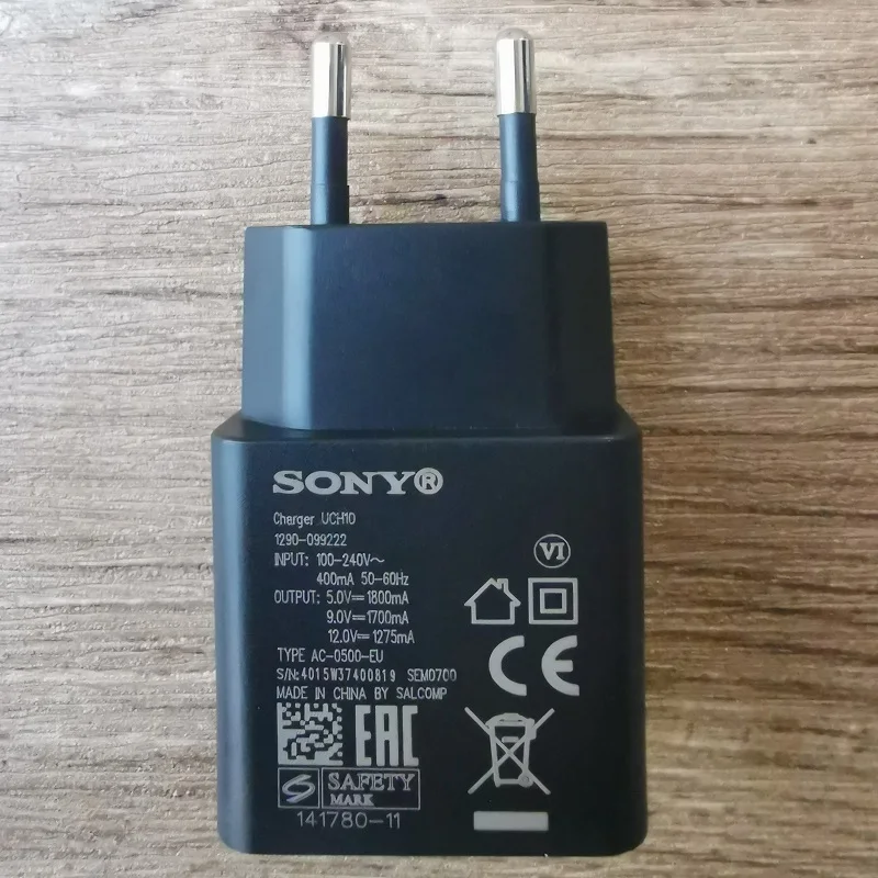 SONY EU адаптер, быстрая зарядка Зарядное устройство UCH10 Кабель Micro-USB для SONY Xperia X Производительность F5122 Z5 компактный