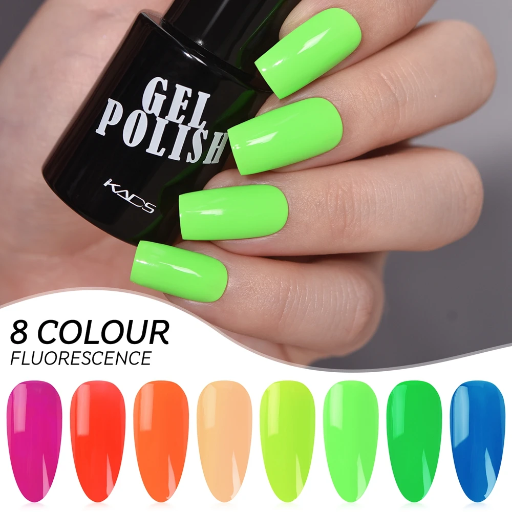 KADS 9 5 мл флуоресцентный Гель-лак для ногтей модный неоновый УФ светодиодный
