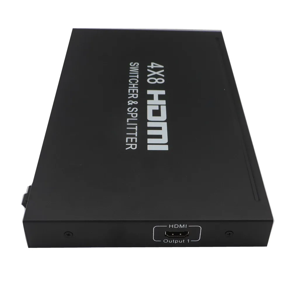 4K 3D HDMI переключатель/Разделитель 4x8 переключатель разделенный Hdmi ИК RC управление