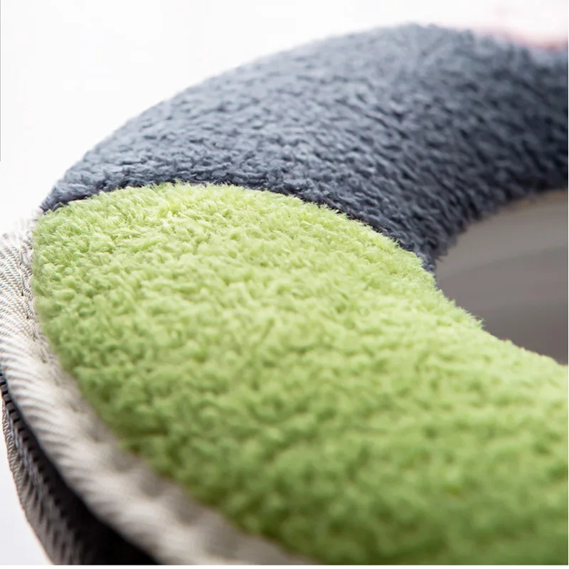 

Quality Cotton Linter Overcoat Toilet Case Bathroom Multi Color Toilet Mat Warm Toilet Seat Cover
