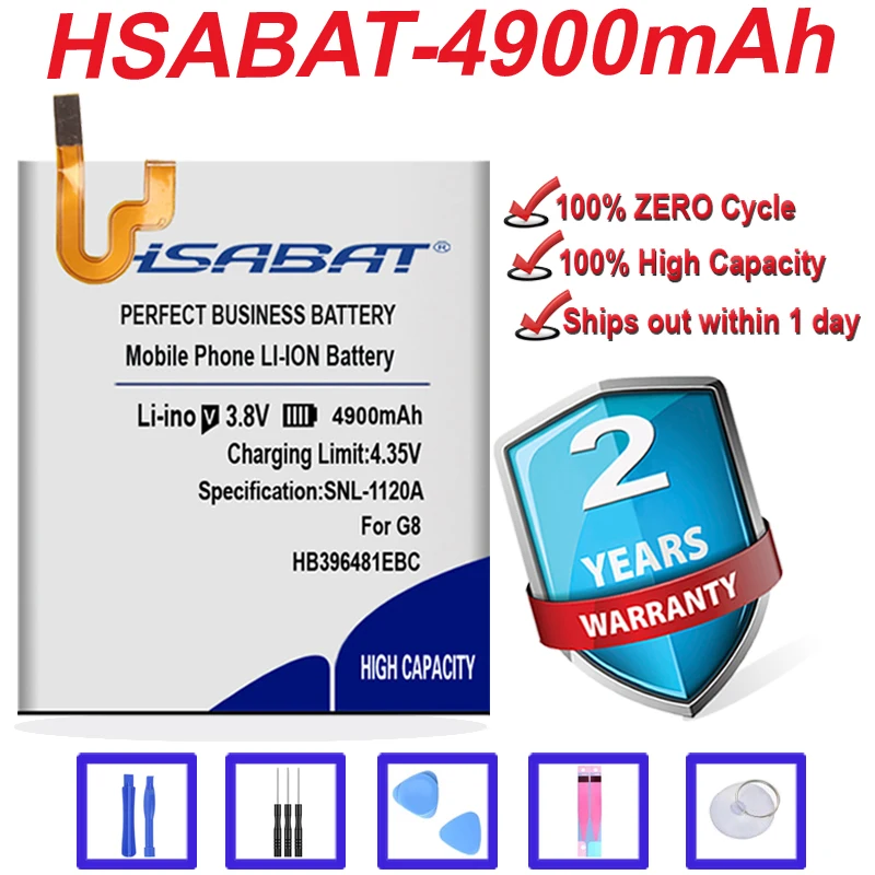 Аккумулятор HSABAT 4900 мАч для Huawei ASCEND G7 PLUS HONOR 5X G8 G8X RIO L03 UL00/TL00/AL00 HB396481EBC|battery for huawei|battery