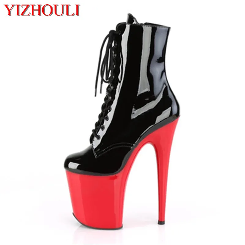 fashion sexy knight female 8 inch high heel platform ankle boots for
