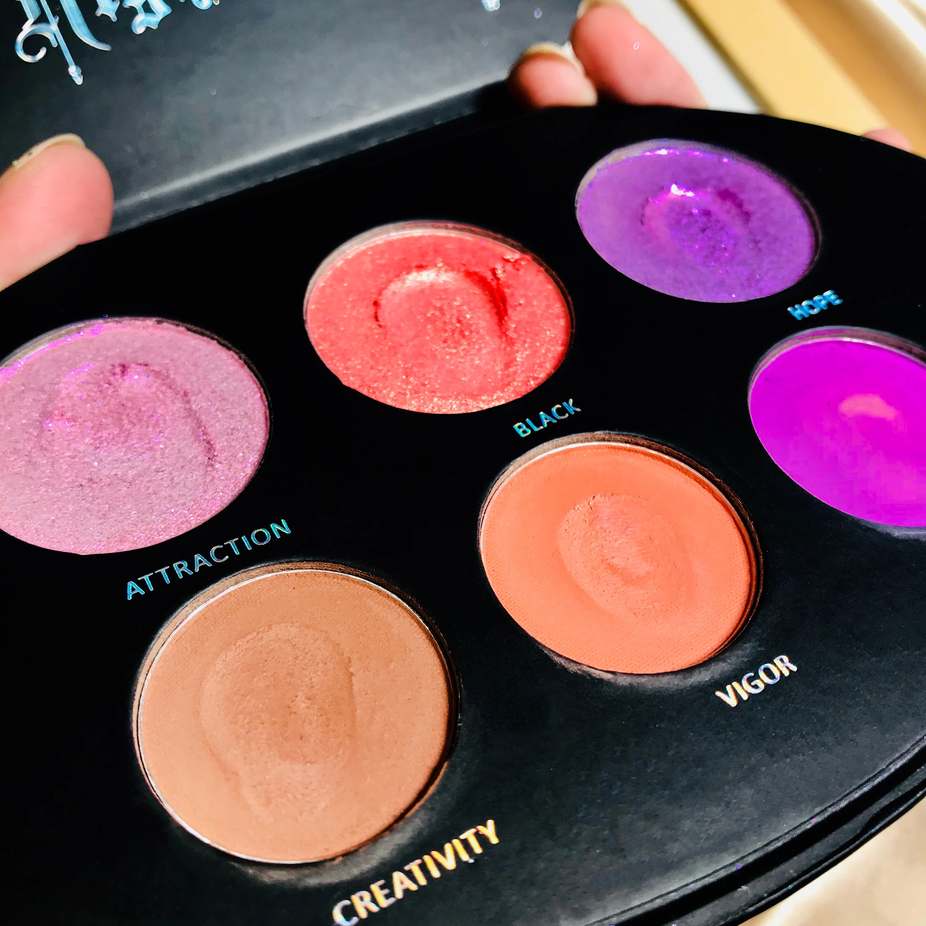6 цветов блестящие тени для макияжа Pallete Shimmer матовые тени для век палитра блеск бриллиант highlighter пудра пигментная косметика