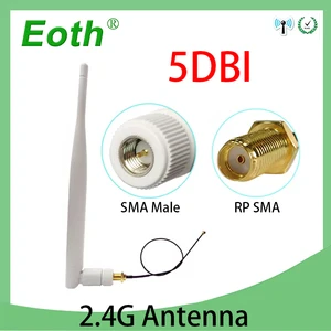 Антенна 2,4 ГГц Wifi 5dbi SMA Штекерный разъем IOT 2,4 ГГц антенна всенаправленный роутер 2,4 ГГц антенна стандартная Штекерный кабель