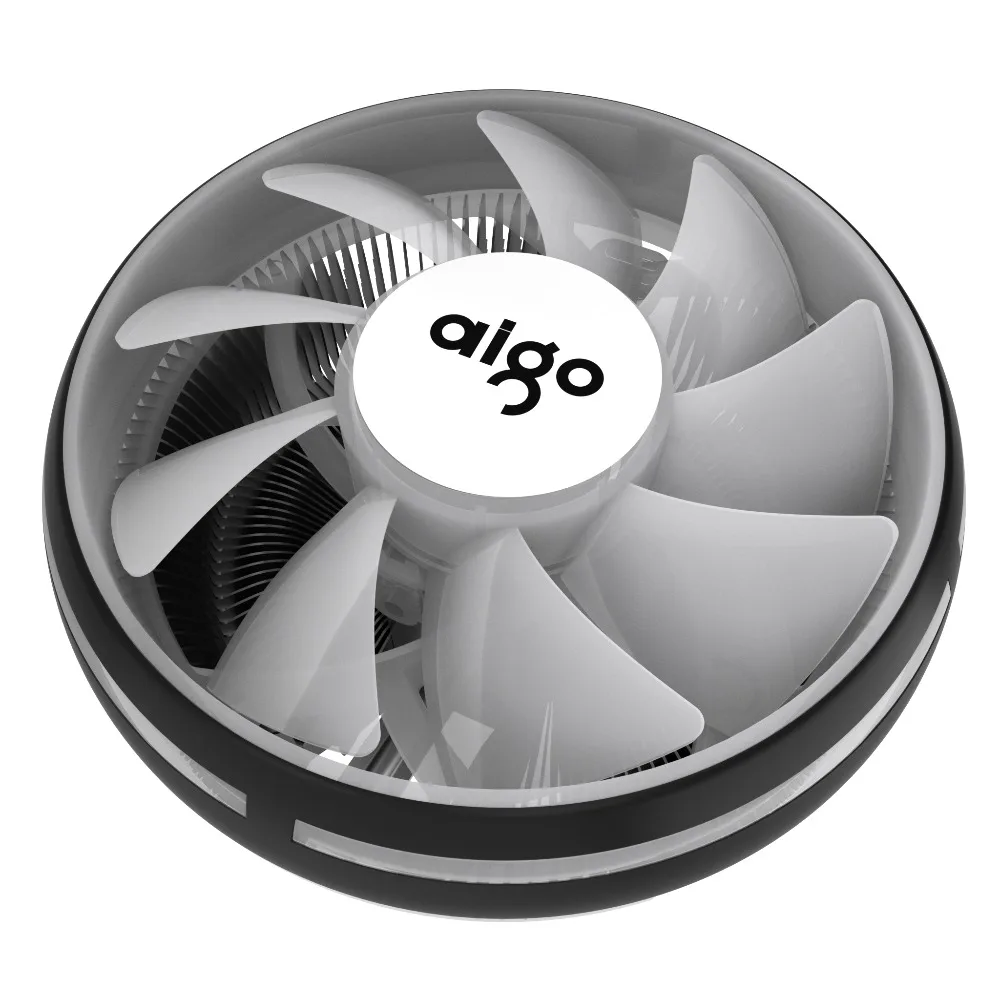 Aigo cpu cooler светодиодный 120 мм cpu охлаждающий вентилятор cpu кулер LGA/115X/775/AM3/AM4 4Pin PC радиатор охлаждения процессора радиатор i3/i5/вентиляторы для центрального процессора