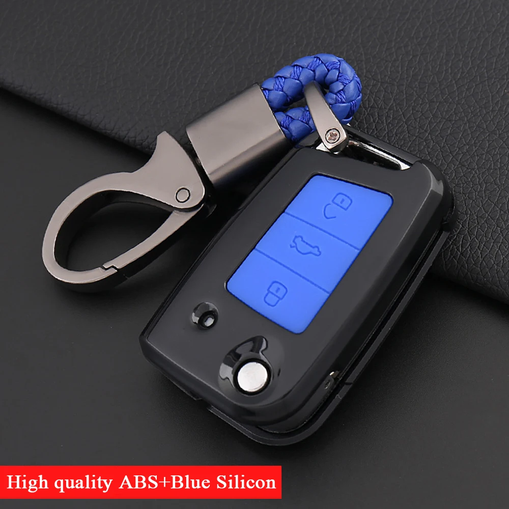 Горячая Распродажа силиконовый + ABS 3 кнопки чехол для ключей автомобиля fob Volkswagen VW