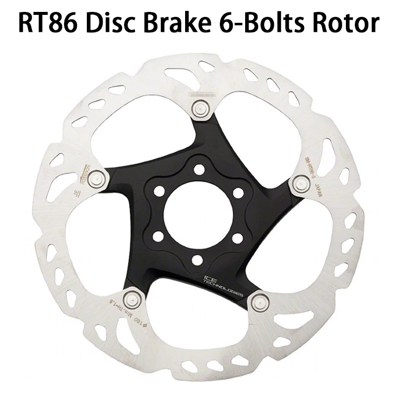 SHIMANO XT RT86 6/7 дюймов 160 мм 180 мм 203 дисковые тормоза 6 Болты ротора аксессуаров части велосипеда SM-RT86