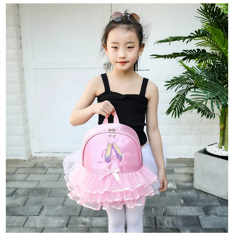 Регулируемый рюкзак на плечо для балета и танцев девочек студенческий молнии с