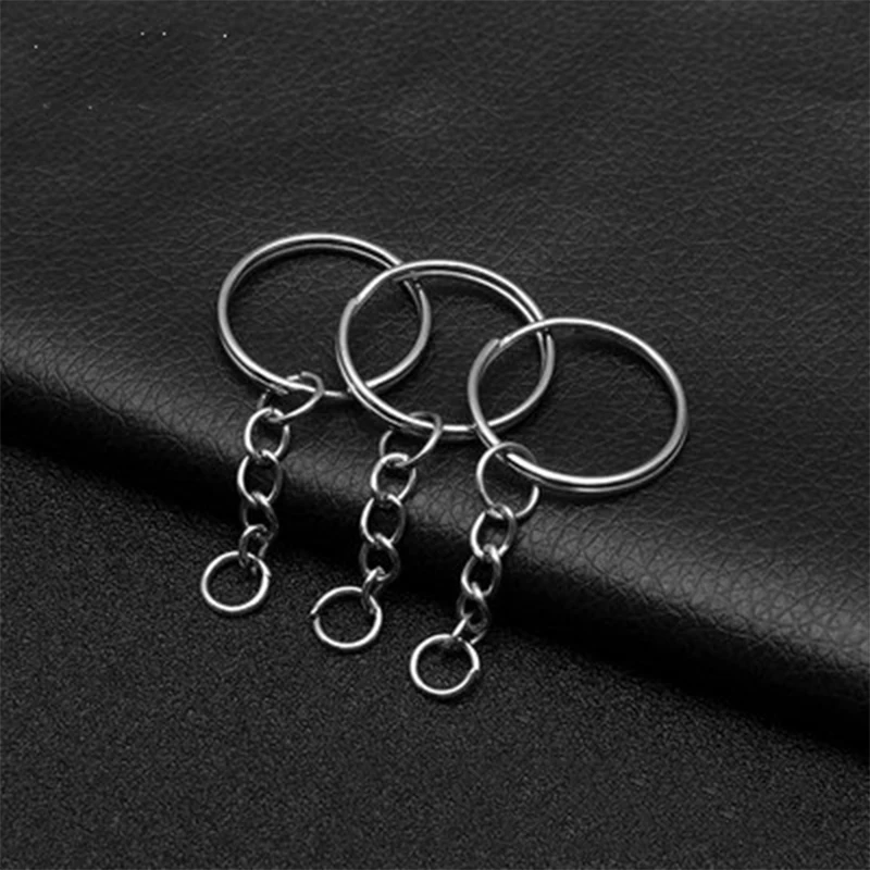 

20pcs/lot Key Chain Key Ring keychain Bronze Rhodium Gold Round Split Keyrings Keychain Jewelry Making Wholesale DIY