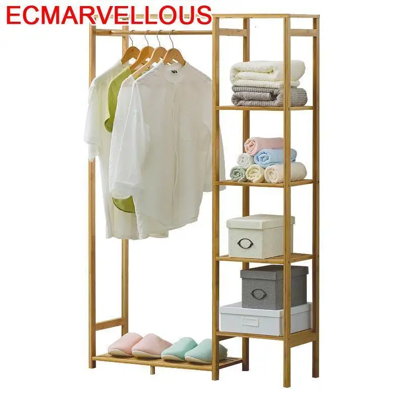 Шкаф простой деревянный вешалка для пальто пол гостиная спальня стеллаж
