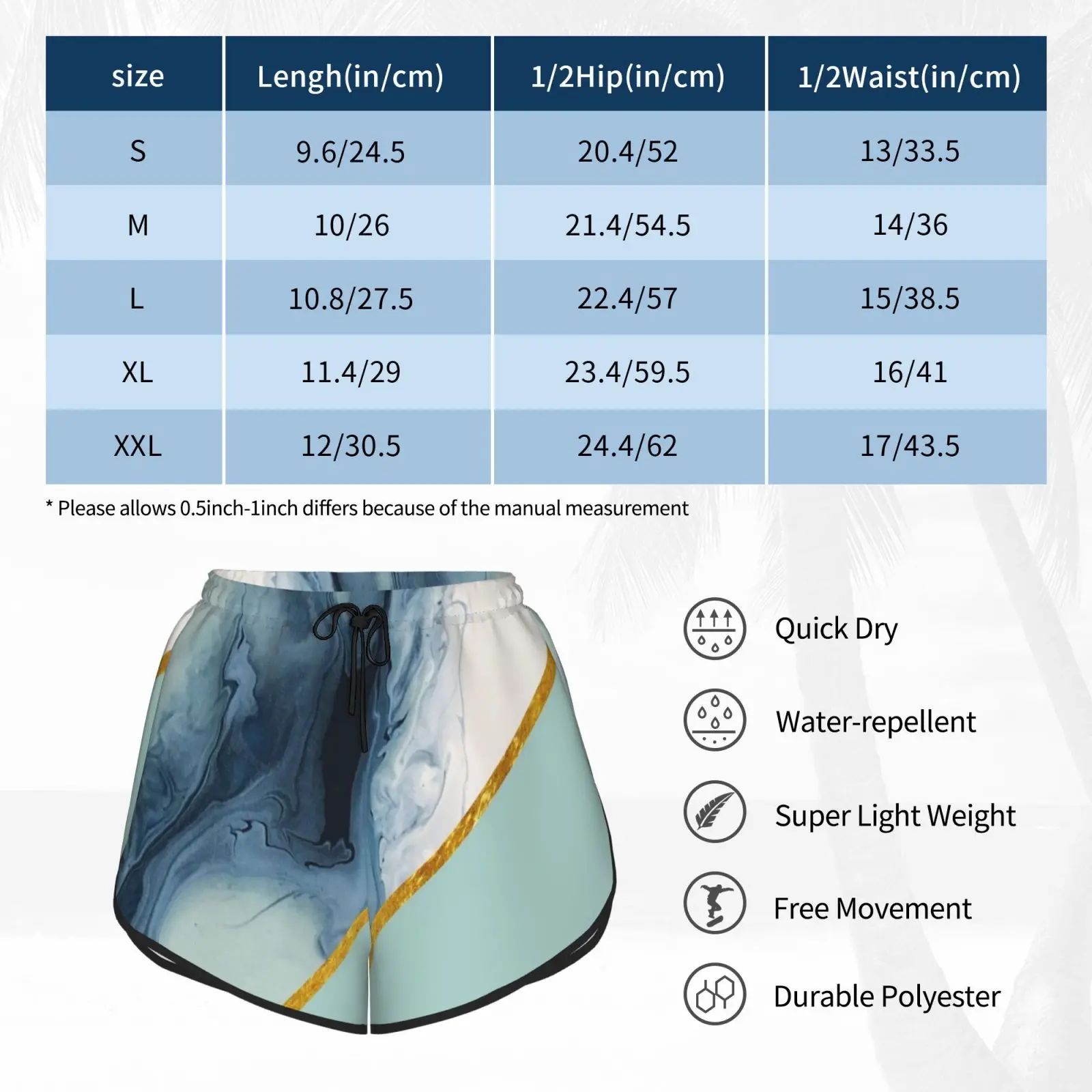 

Blue Marble Swim Shorts Women Beach Shorts Blue Marble Blue Marble Gold Blue And Gold Gold Marble Blue And Gold