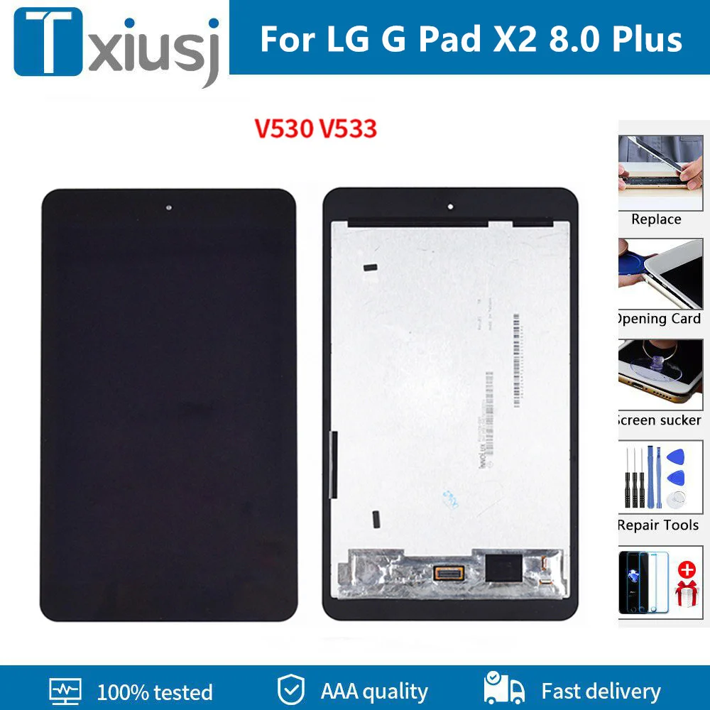 

Original Display For LG G Pad X2 8.0 Plus FHD LTE V530 LCD Display Touch Screen Digitizer Assembly for LG V530 V533 LCD