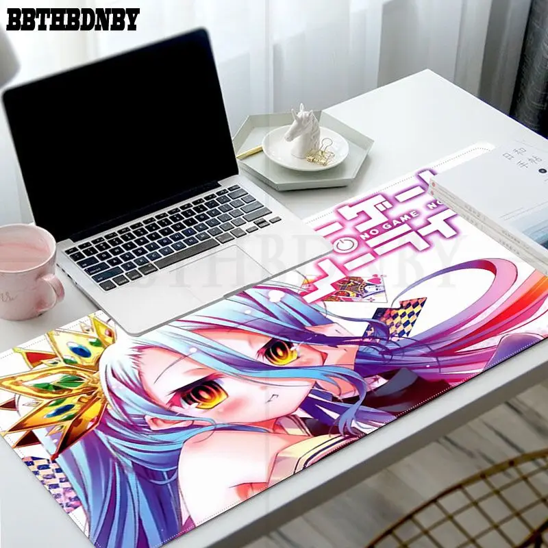 

BBTHBDNBY No Game No Life Player desk laptop Mouse Mat Size for Gaming Mousepads Deak Mat for overwatch/cs go/world of warcraft