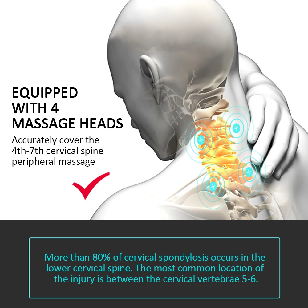 Умный Электрический массажер для шеи и плеч инструмент облегчения боли