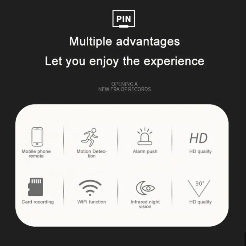 V380 Pro Mini WIFI Camera Motion Detection 2-way Voice Wireless Home Security Night Vision Micro Cam Surveillance Camcorder | Электроника