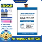 100% Оригинальный телефон LOSONCOER YT0225023 4300 мАч для YOTA Yotaphone 2 YD201 YD206 аккумулятор