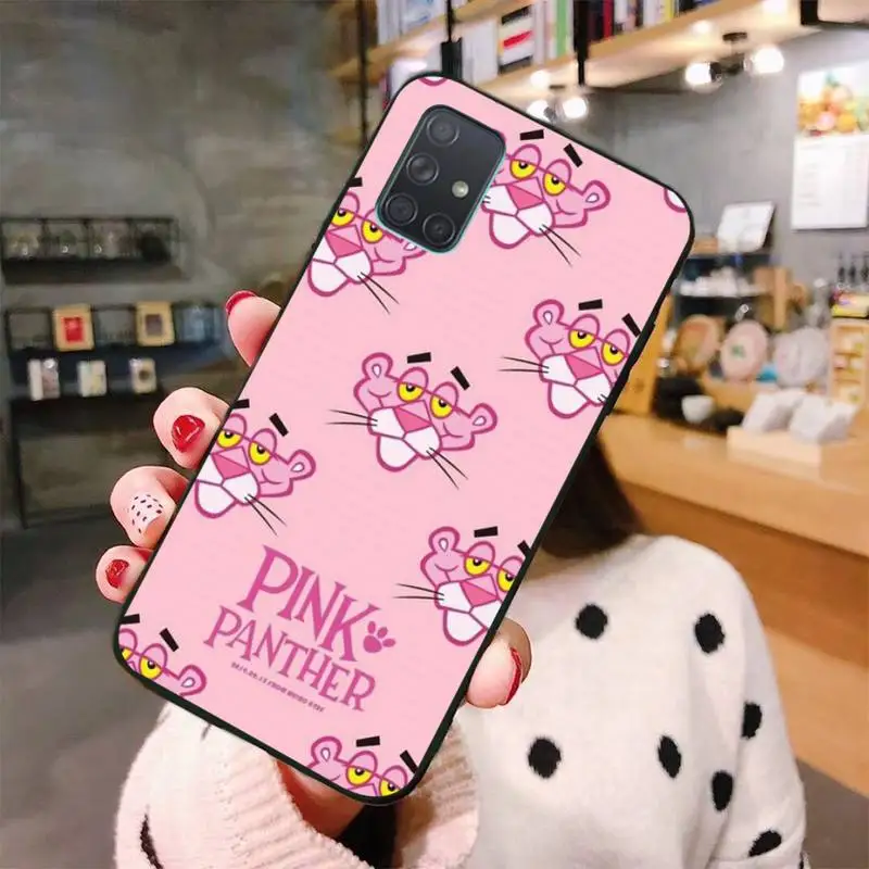 HPCHCJHM Pink Panther Phone Case For Samsung A10 A20 A30 A40 A50 A70 A80 A71 A51 A6 A8 2018 | Мобильные телефоны и