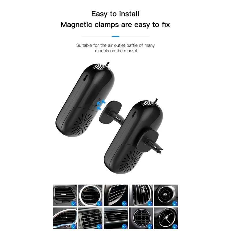 

HOT-Necklace Personal Neck Air Purifier,USB Portable Clip-on Wearable Car Home Negative Ion Generator for Kids Adults 100 x 47 x