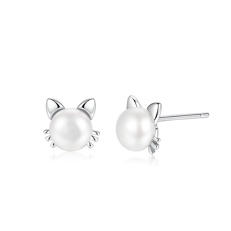 

Женские серьги-кролики из серебра 925 пробы, с жемчугом