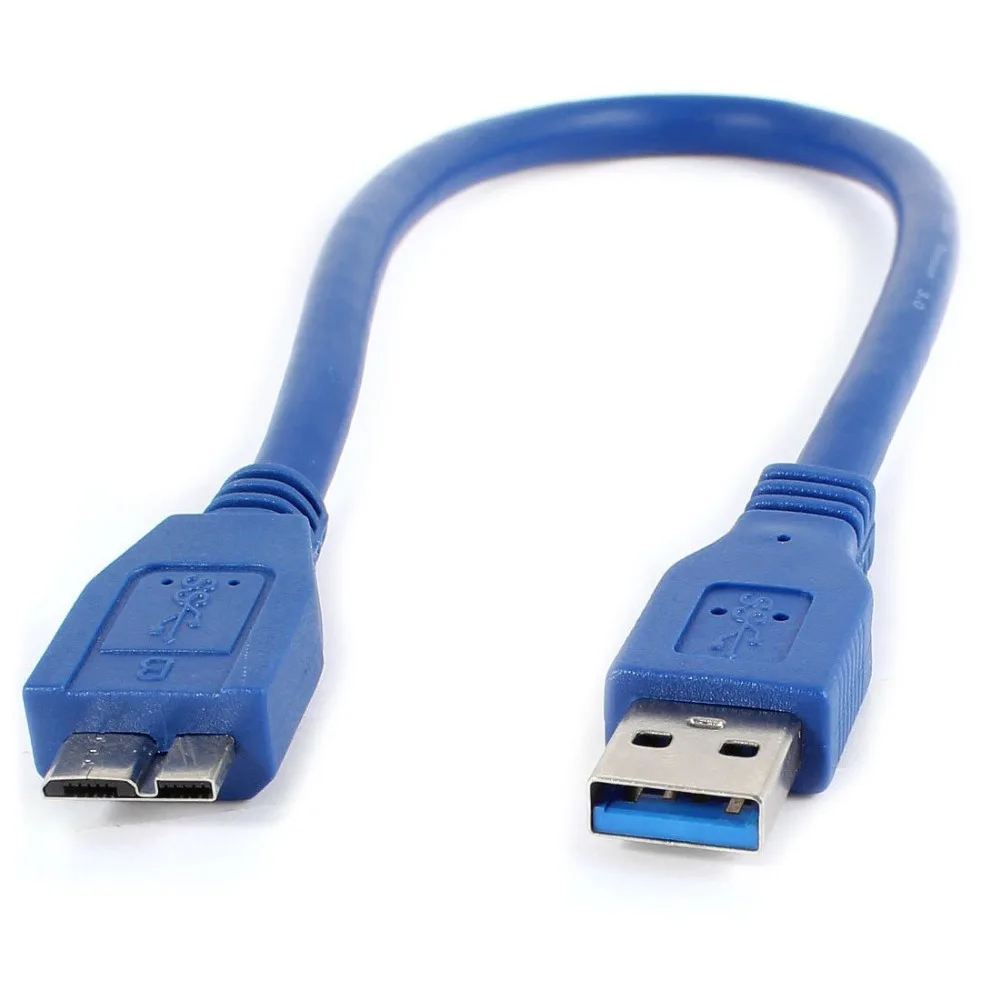 30 см синий USB 3 0 штекер Micro B Штекер кабель синхронизации и зарядки шнур