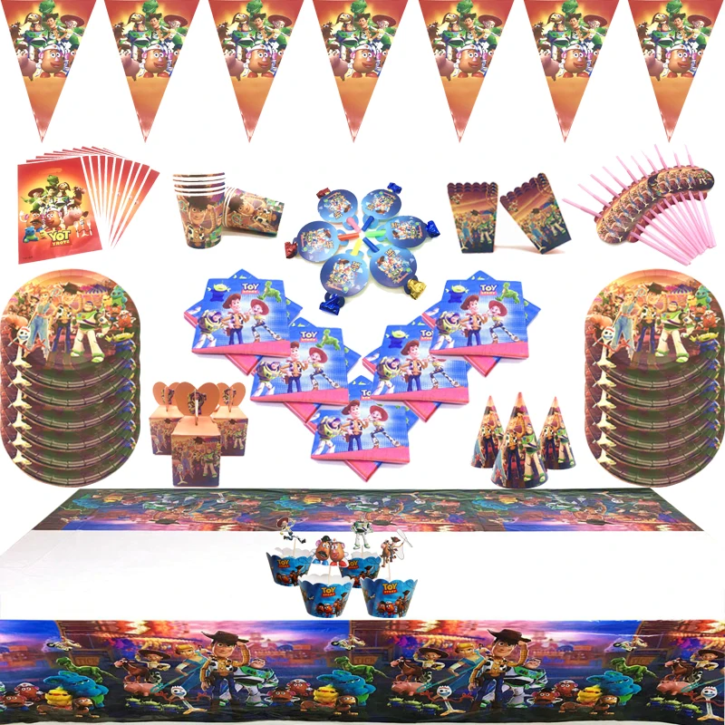 Столовая посуда в стиле истории игрушек столовая салфетка скатерть из соломы для