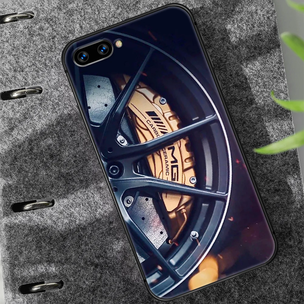

Mercedes Benz Amges Car Phone Case Cover Hull For HUAWEI honor 7a 8 8s 8a 8x 9 9x 10 20 i Lite Pro black Cell Painting Prime