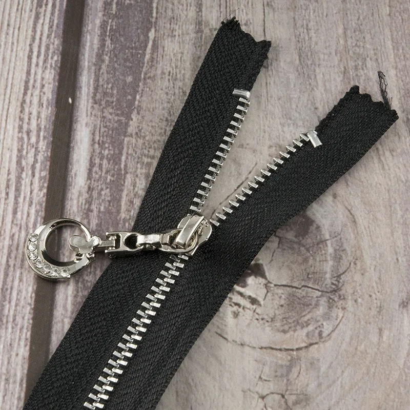Balck ST Meetee, 3 шт., 11-25 см, 3#, металлическая молния, закрытый конец, золото, серебро, зуб, луна, тяга, молния, замок, сделай сам, сумка, одежда, Швейные аксессуары, ZA005 - Цвет: Balck ST