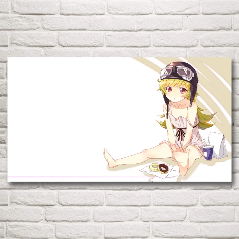 Девушки Oshino Shinobu Monogatari серии ИСКУССТВО ШЕЛК аниме плакаты и печать украшение дома