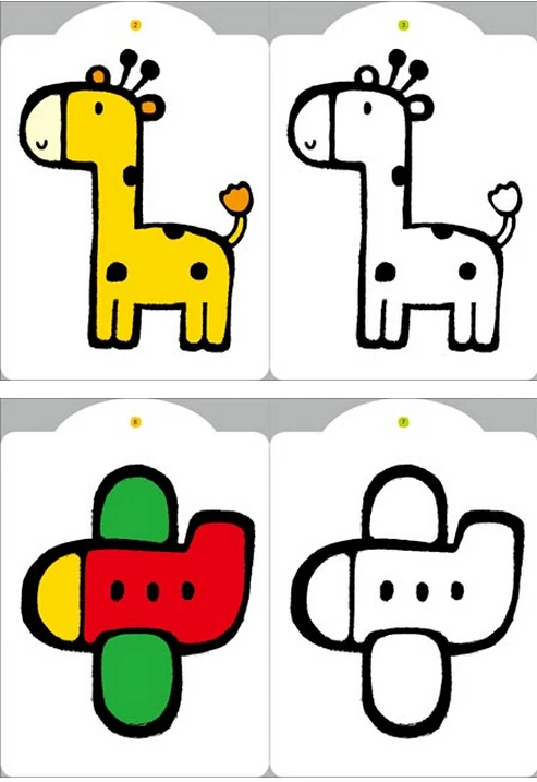 Книжка-раскраска для детей (0-3 лет) книжка-раскраска с животными бесплатная