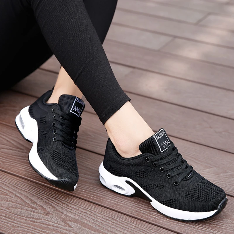 New Platform Sneakers Shoes Breathable Casual Shoes Woman Fashion Height Increasing Ladies Shoes Plus Size 35-42
