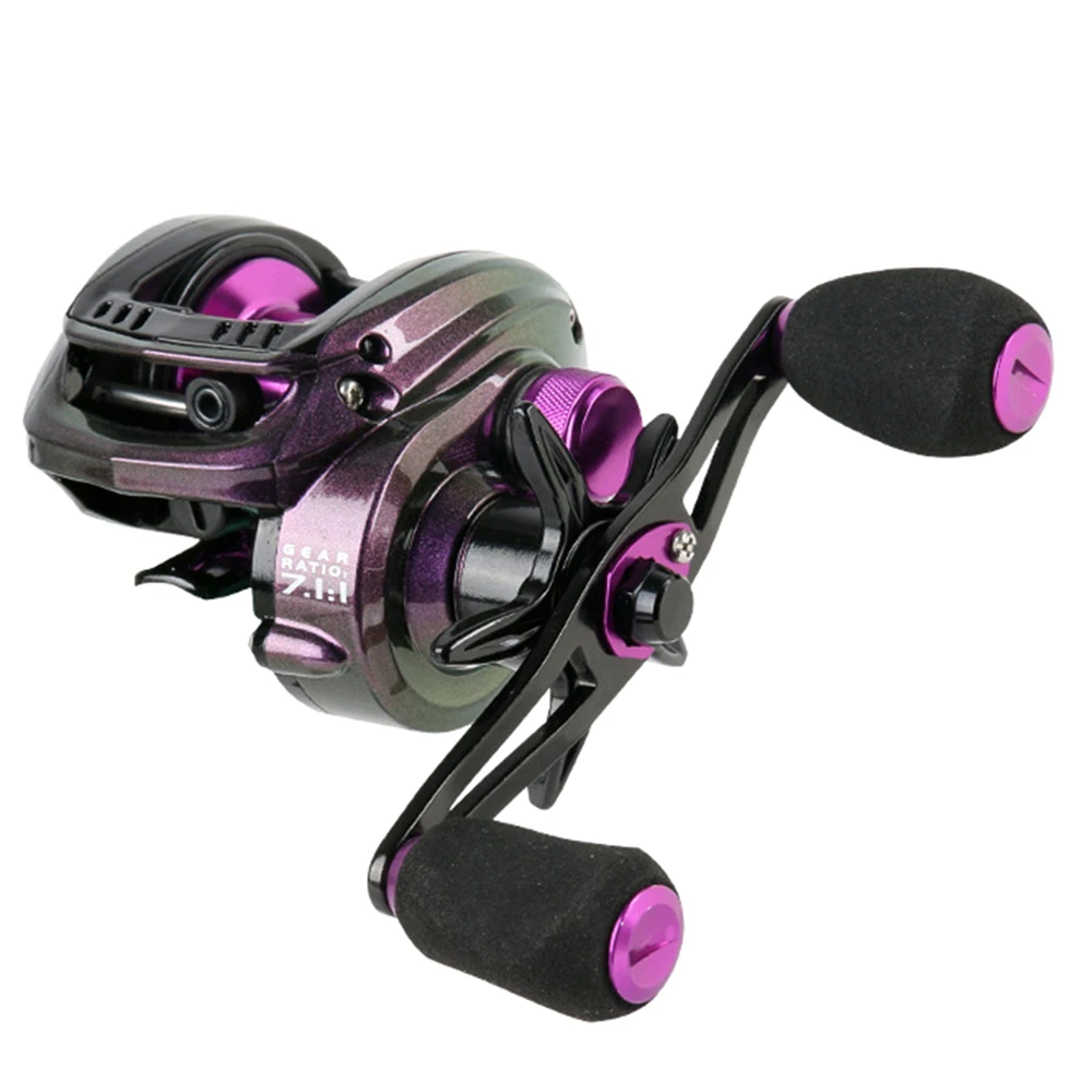 

5 + 1 шарикоподшипник левая/правая Рыболовная катушка для заброса приманки 7,1: 1 Рыболовная катушка для заброса приманки с магнитным тормозом ...