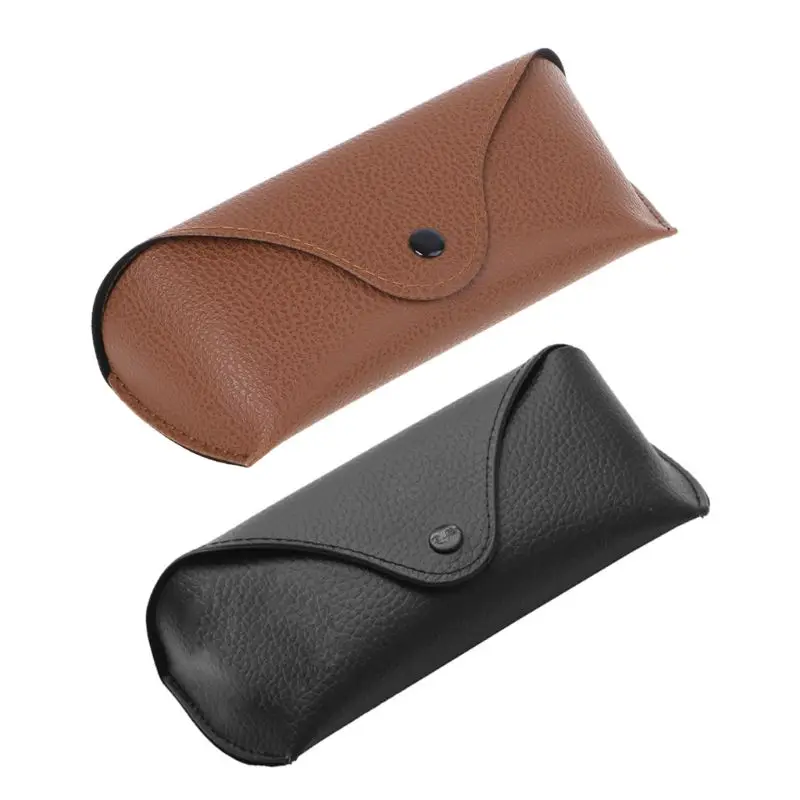 

2022 New Durable Leather Eye Glasses Sunglasses Shell Hard Case Protector Box Pouch Bag