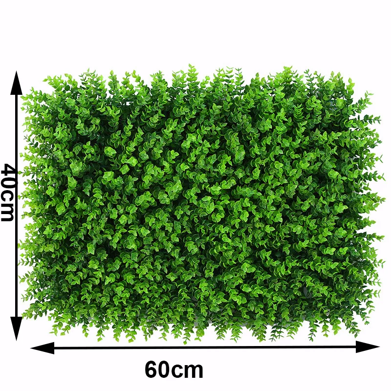40*60cm Artificial Plant Simulation Wall Lawn Milan Eucalyptus Grass Plastic Fake Green Door Decoration | Дом и сад