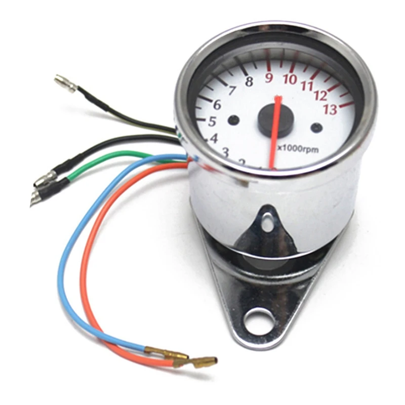 

Digital Electronic Induction Dc 12V Universal LED Backlight Universal Motorcycle Speedometer 13K Rpm Shift Tachometer