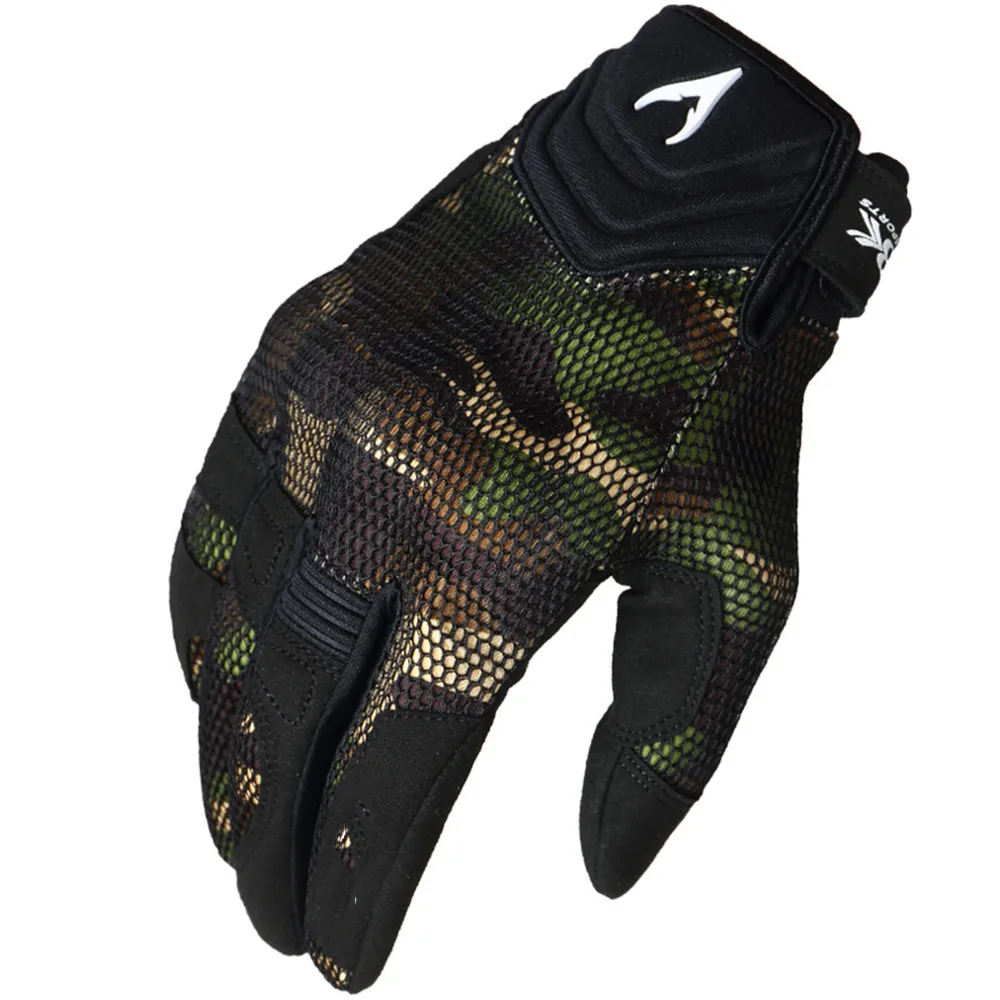 

Carbon fiber motorcycle riding gloves men's touch screen summer thin full-finger motorcycle anti-fall equipment four seasons
