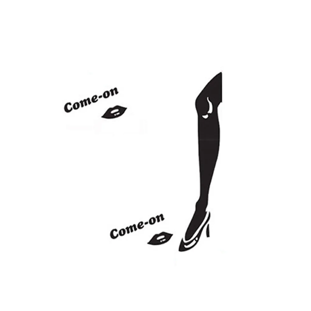 Красивая нога искушение стены стикер Ванная комната гостиная украшение для