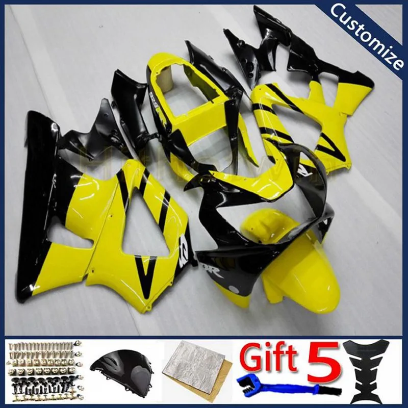 

Изготовленный На Заказ обтекатель для мотоцикла CBR929RR 2000 2001 CBR 929 RR 00 01 комплект обтекателей из АБС-пластика литьевая форма желтого цвета