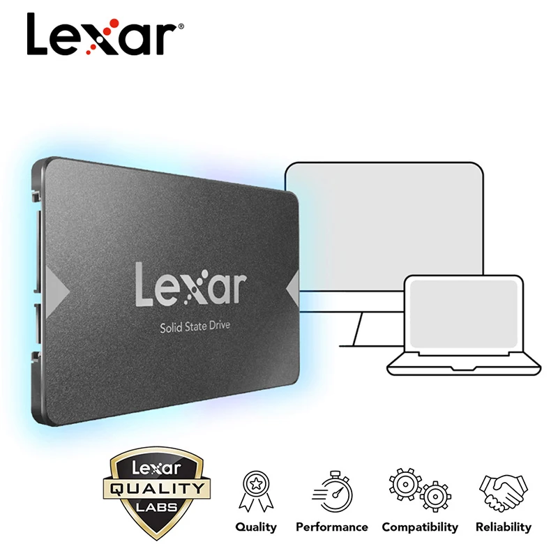 Твердотельный накопитель Lexar SSD 240 ГБ hdd 2 5 512G HD SATA3.0 128G 256G Внутренний твердотельный