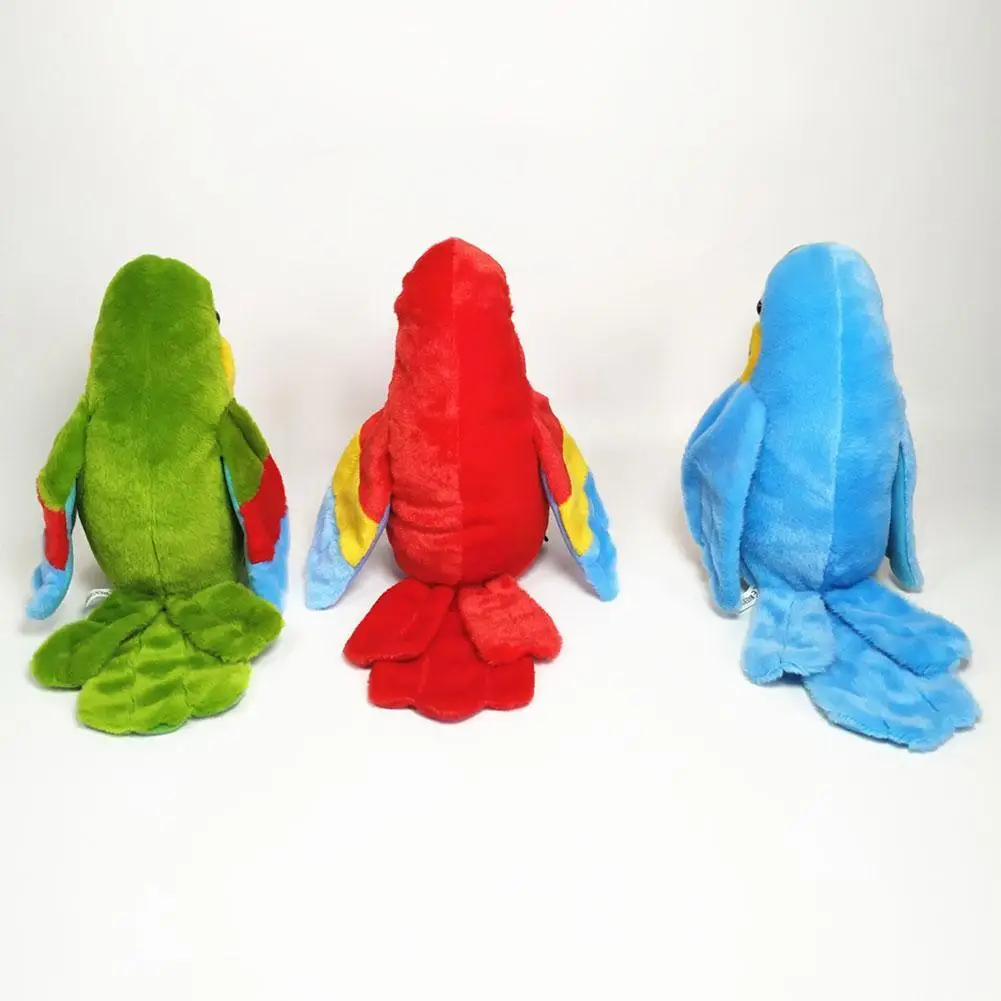 

Cute Speak Parrot Talking Record Repeats Waving Electric Plush Simulation Bird Toy For Kid Children Gift Macaw Soft Doll